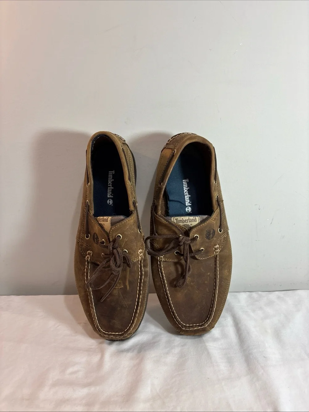 Timberland Men's Brown Leather Boat Shoes. 9/5